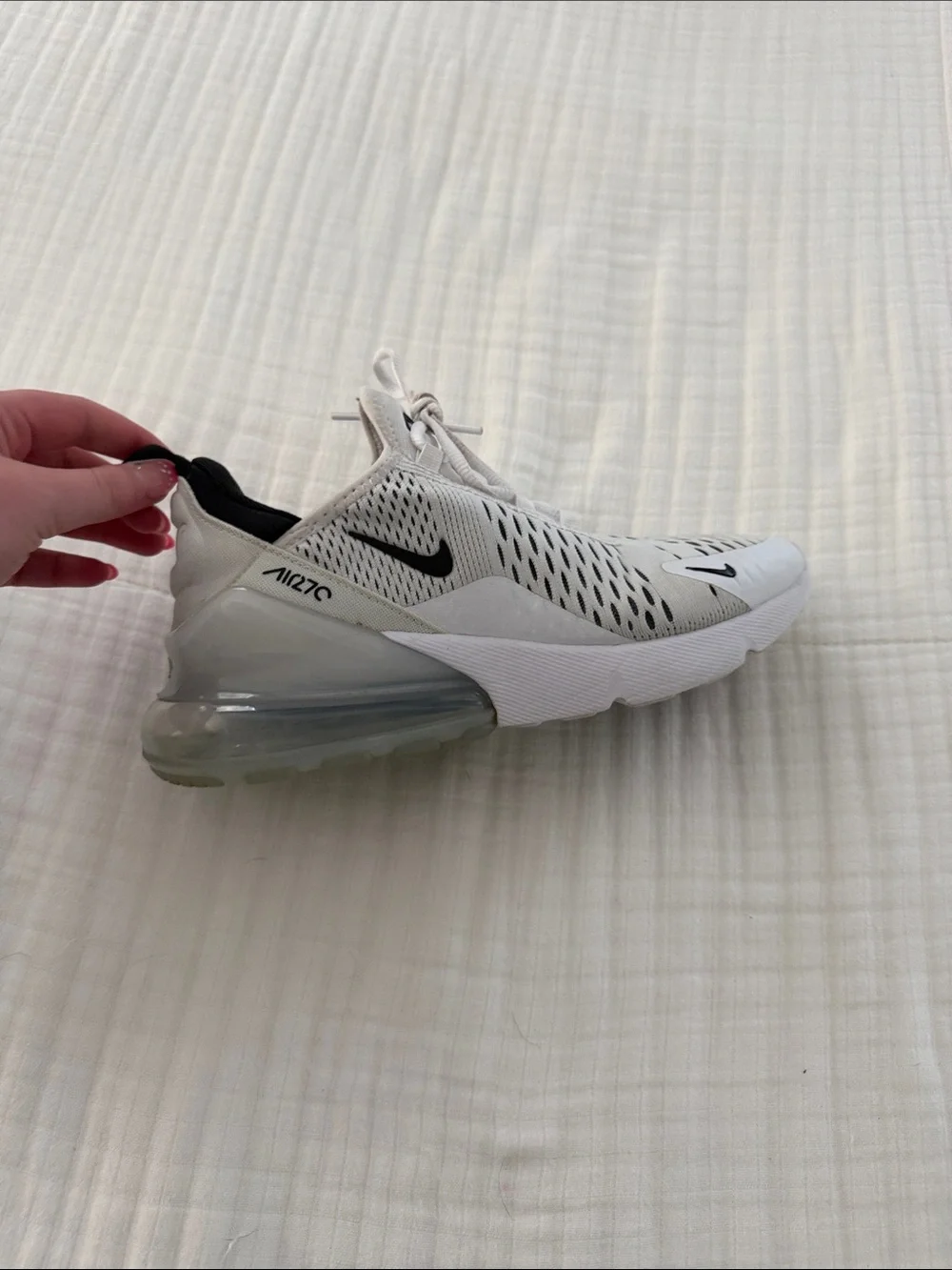 Nike Air Max 270 React Sneakers - White & Black Accent